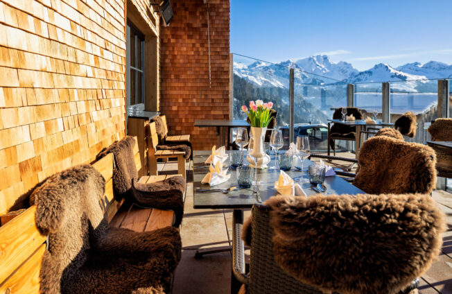 Auf der Terrasse im Walsertal